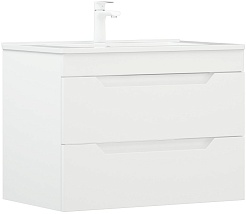 Corozo Тумба под раковину Юта 75 Z2 подвесная белая – фотография-2